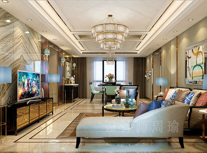 老骚逼乱轮视频世纪江尚三室两厅168平装修设计效果欣赏